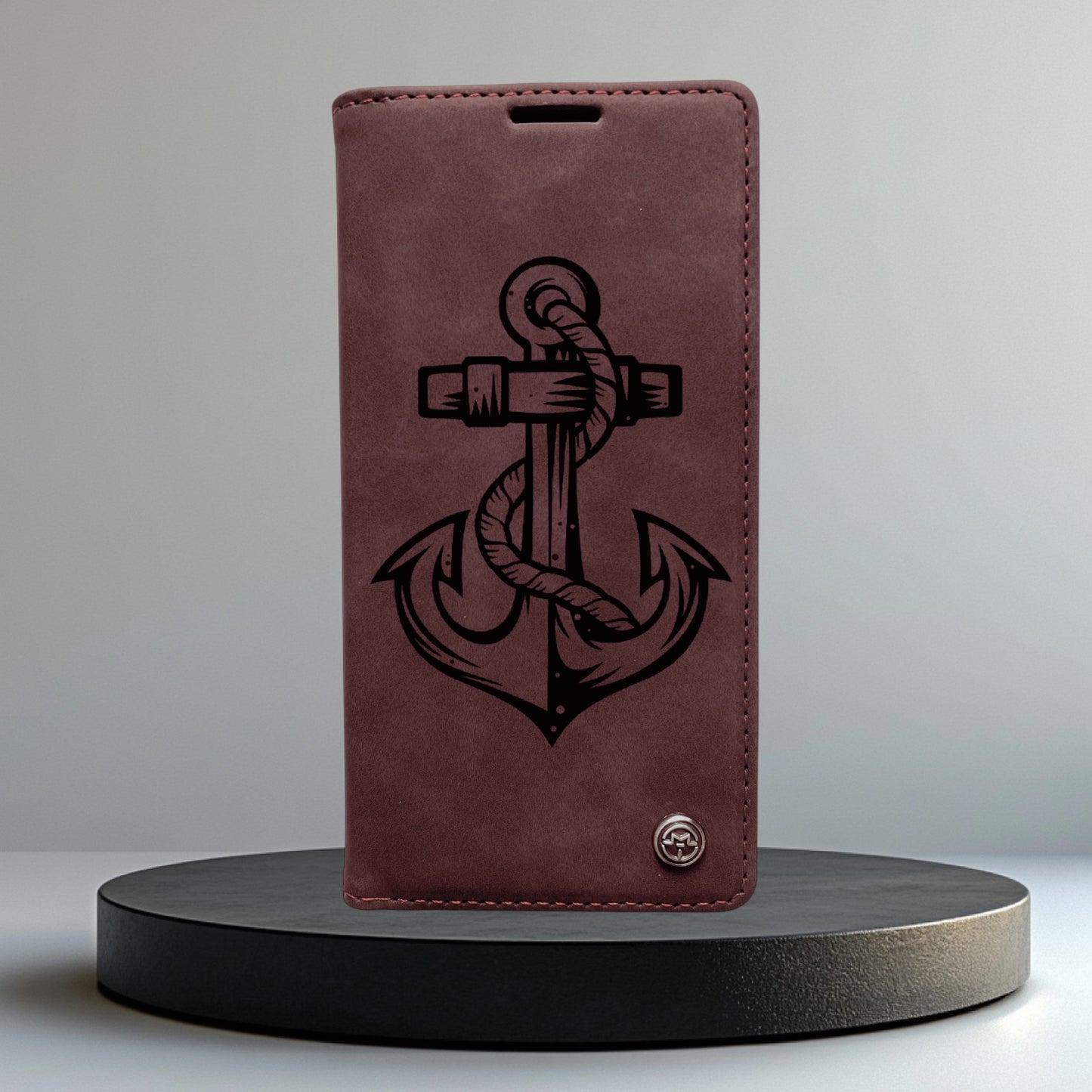 Handyhülle Redmi Note 14 Note 14 Pro Note 14 Pro Plus Flipcase rot individuell graviert