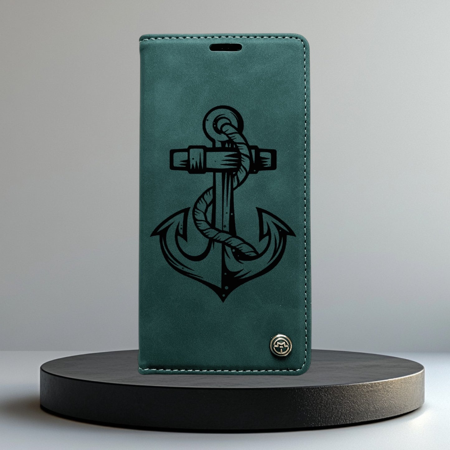 Handyhülle Redmi Note 14 Note 14 Pro Note 14 Pro Plus Flipcase grün individuell graviert