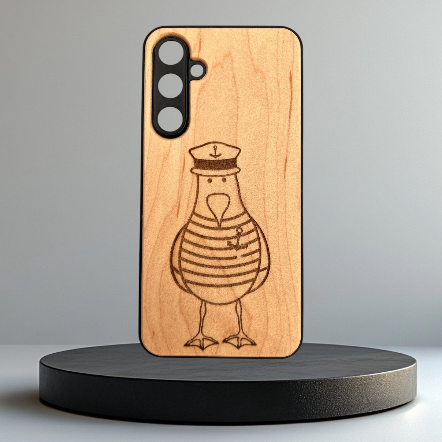 Handyhülle aus Holz Samsung Galaxy A15 A16 A26 A33 individuell graviert