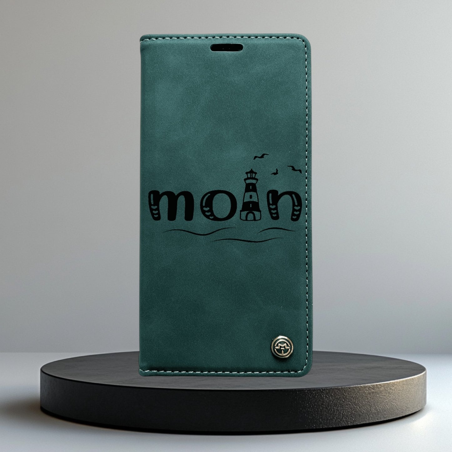 Handyhülle Redmi Note 14 Note 14 Pro Note 14 Pro Plus Flipcase grün individuell graviert
