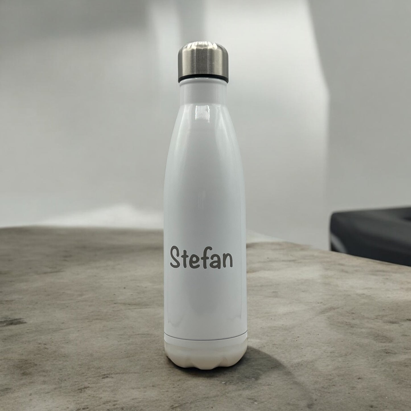 Personalisierte Thermosflasche mit Gravur, 6 Farben, Edelstahl 500ml, Trinkflasche
