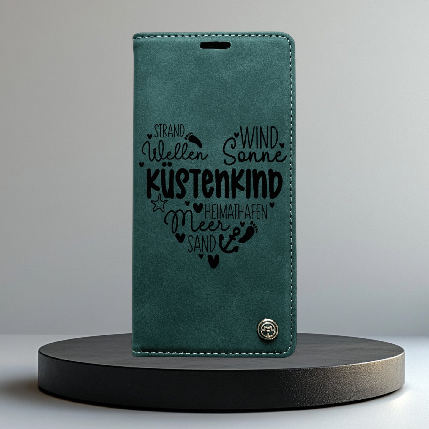 Handyhülle Redmi Note 14 Note 14 Pro Note 14 Pro Plus Flipcase grün individuell graviert