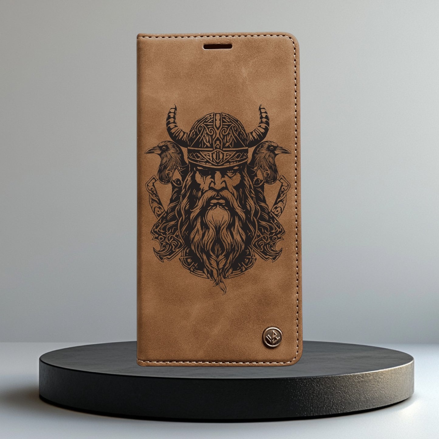 Handyhülle Redmi Note 14 Note 14 Pro Note 14 Pro Plus Serie Flipcase braun individuell graviert