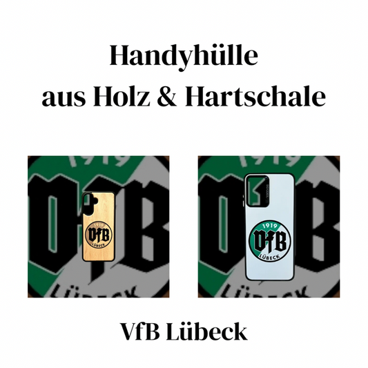 VfB Lübeck Handyhülle aus Holz & Hartschale für Apple iPhone, Samsung Galaxy und Google Pixel
