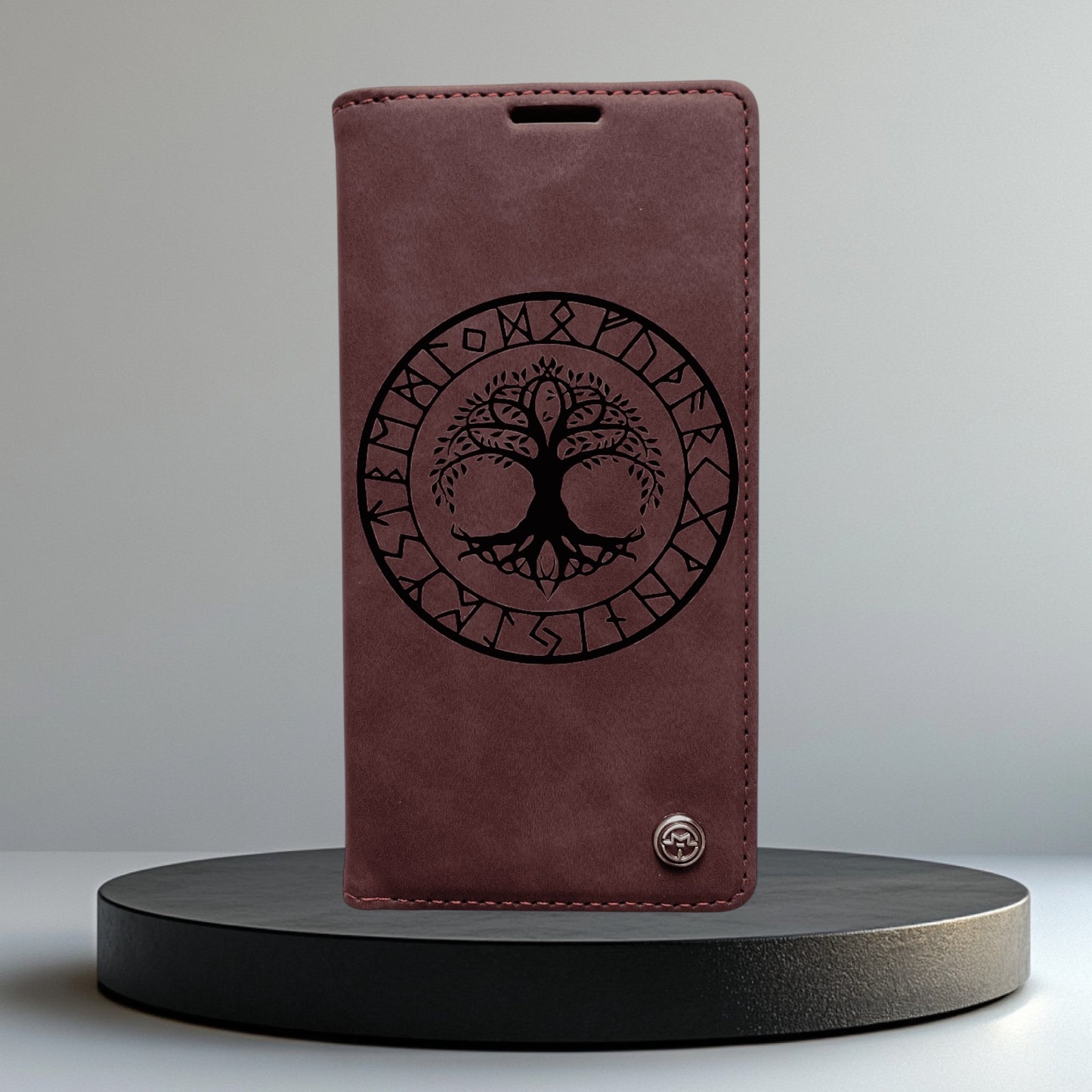 Handyhülle Redmi Note 14 Note 14 Pro Note 14 Pro Plus Flipcase rot individuell graviert
