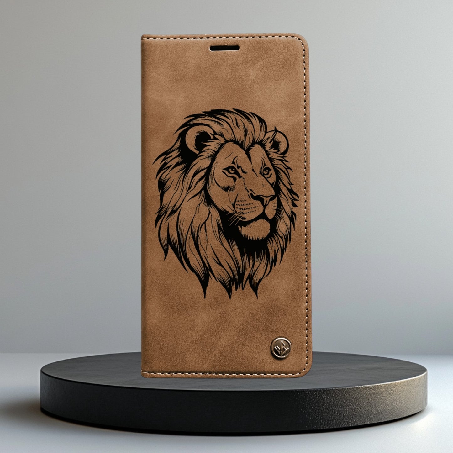 Handyhülle Samsung Galaxy S22 S22 Plus S22 Ultra Flipcase braun individuell bedruckt