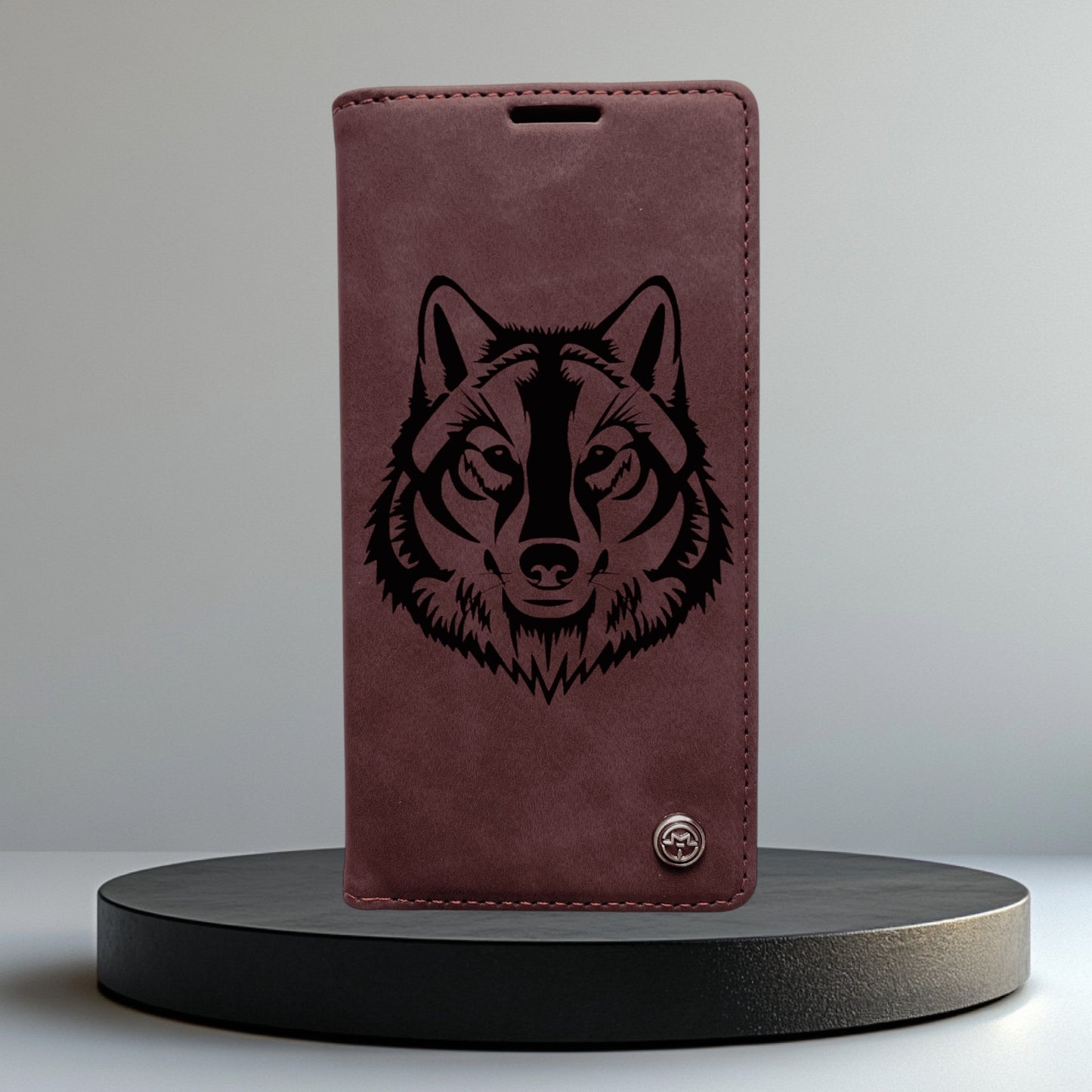 Handyhülle Redmi Note 14 Note 14 Pro Note 14 Pro Plus Flipcase rot individuell graviert