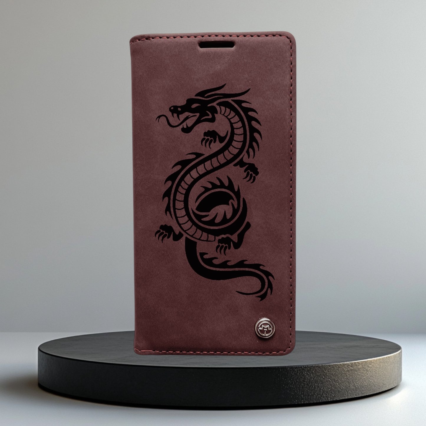 Handyhülle Redmi Note 14 Note 14 Pro Note 14 Pro Plus Flipcase rot individuell graviert