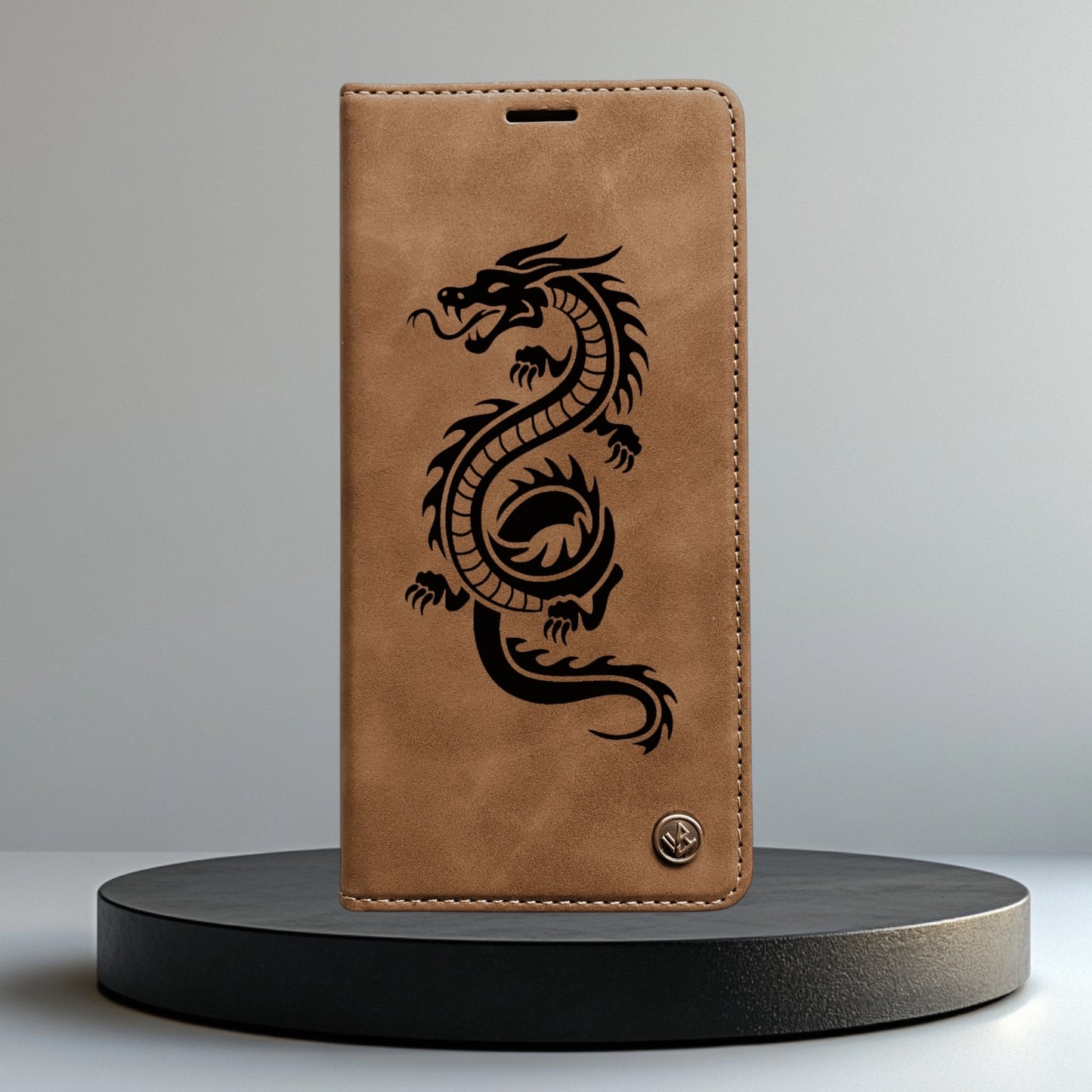 Handyhülle Redmi Note 14 Note 14 Pro Note 14 Pro Plus Serie Flipcase braun individuell graviert