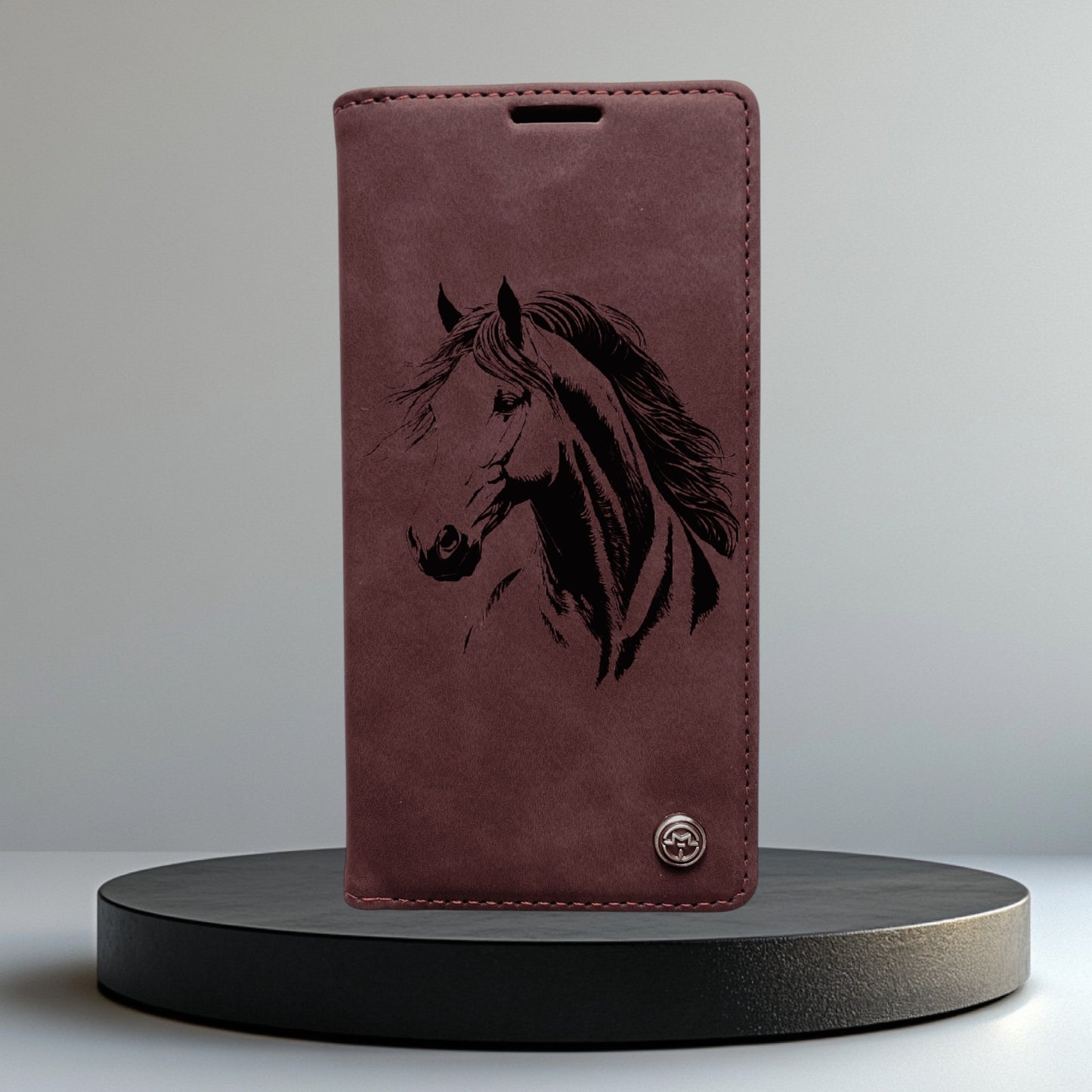 Handyhülle Redmi Note 14 Note 14 Pro Note 14 Pro Plus Flipcase rot individuell graviert