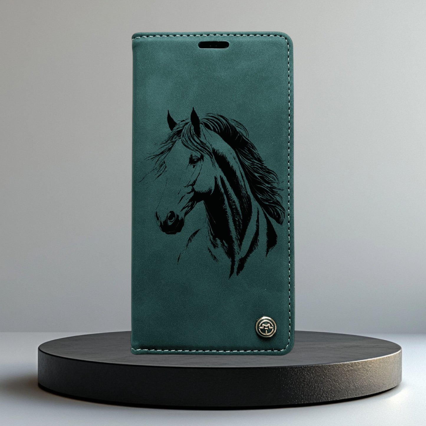 Handyhülle Redmi Note 14 Note 14 Pro Note 14 Pro Plus Flipcase grün individuell graviert