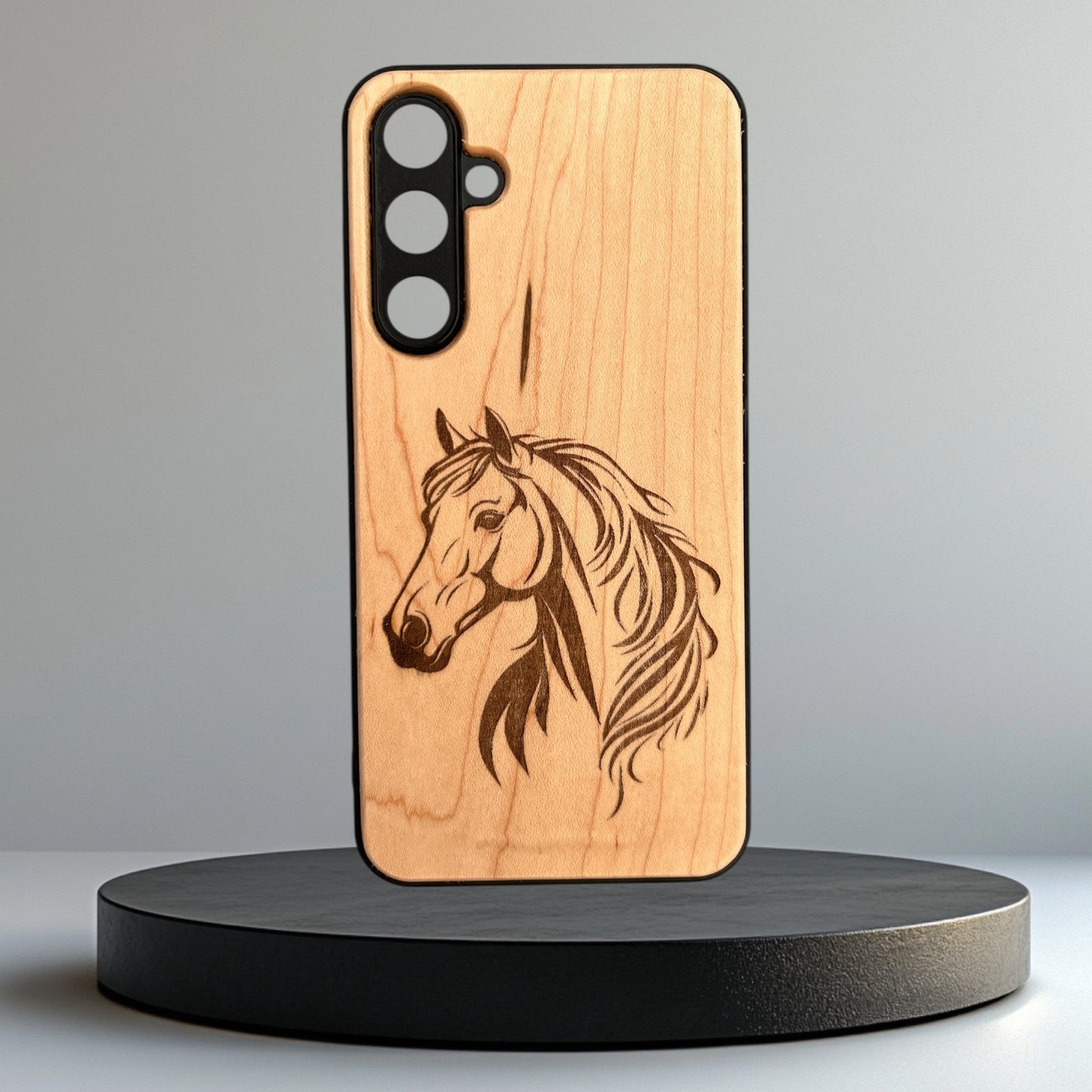 Handyhülle aus Holz Samsung Galaxy A15 A16 A26 A33 individuell graviert