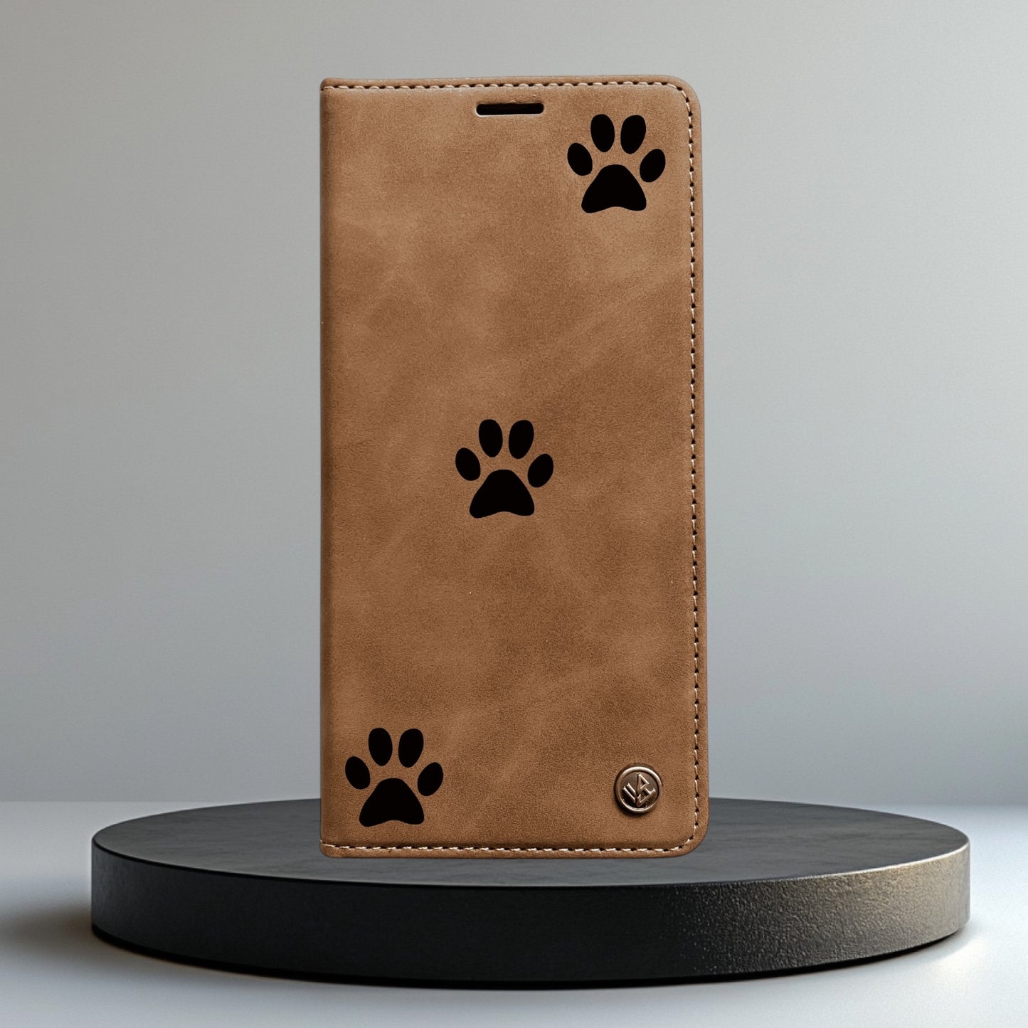 Handyhülle Samsung Galaxy S22 S22 Plus S22 Ultra Flipcase braun individuell bedruckt