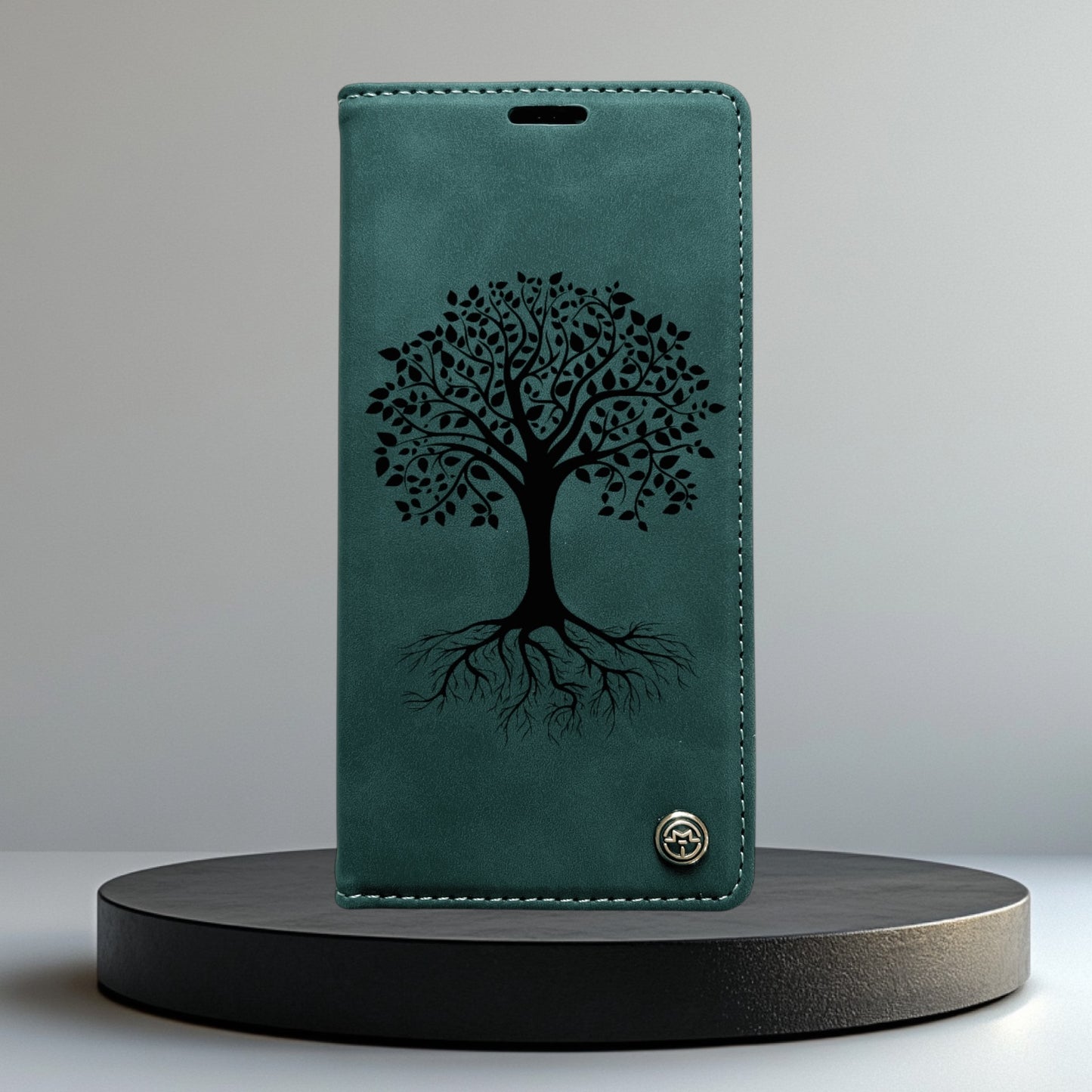 Handyhülle Redmi Note 14 Note 14 Pro Note 14 Pro Plus Flipcase grün individuell graviert