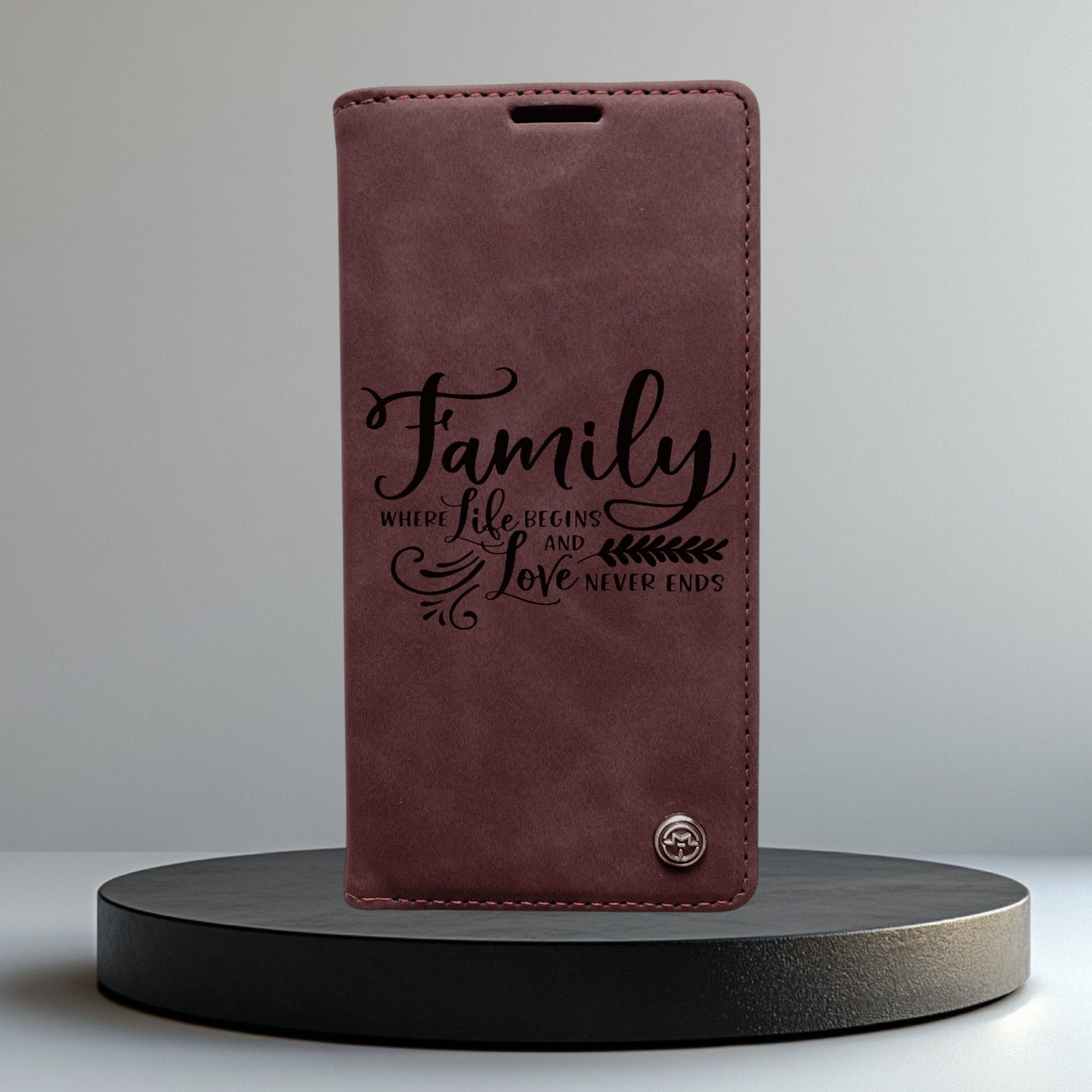 Handyhülle Redmi Note 14 Note 14 Pro Note 14 Pro Plus Flipcase rot individuell graviert