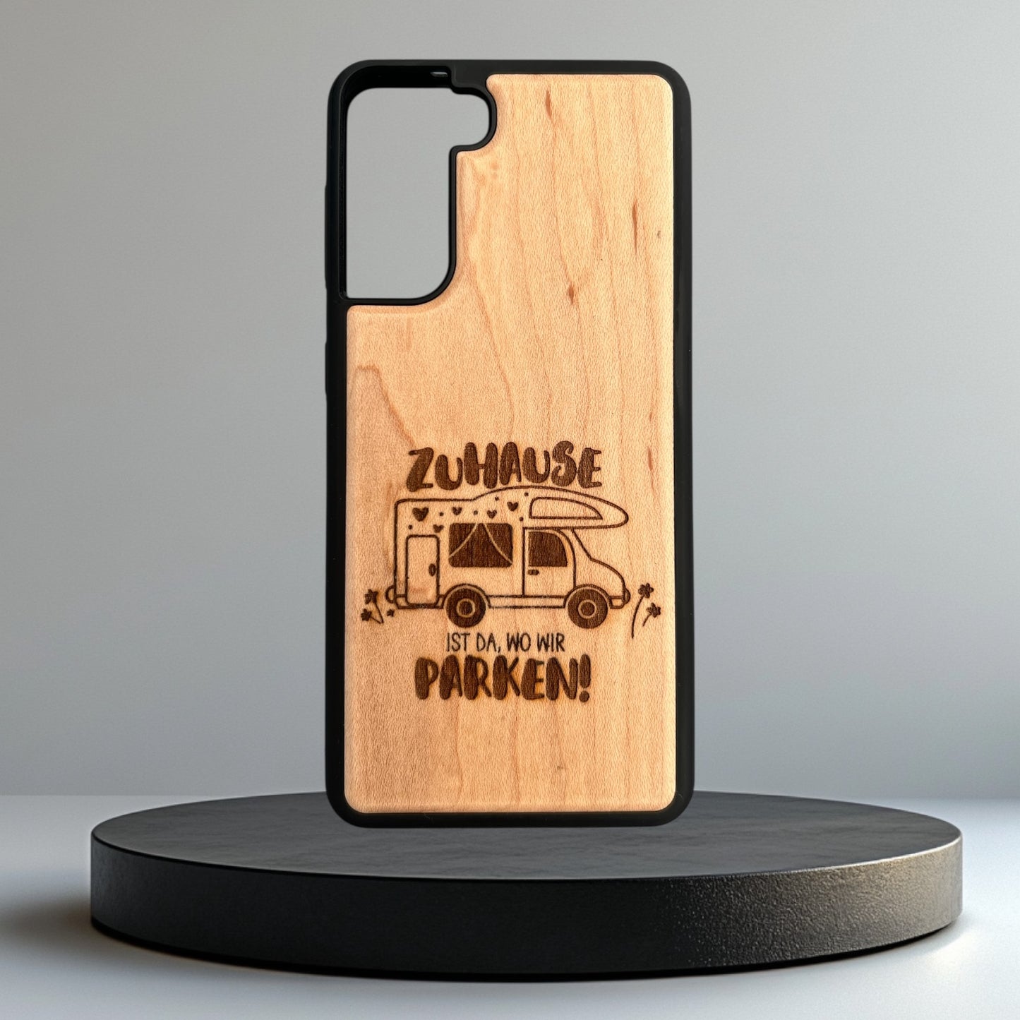 Handyhülle aus Holz Samsung Galaxy A15 A16 A26 A33 individuell graviert