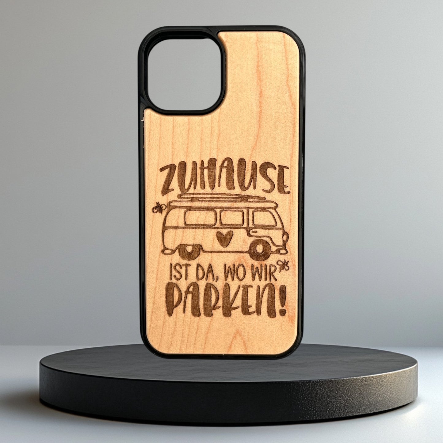 Handyhülle aus Holz Samsung Galaxy A15 A16 A26 A33 individuell graviert
