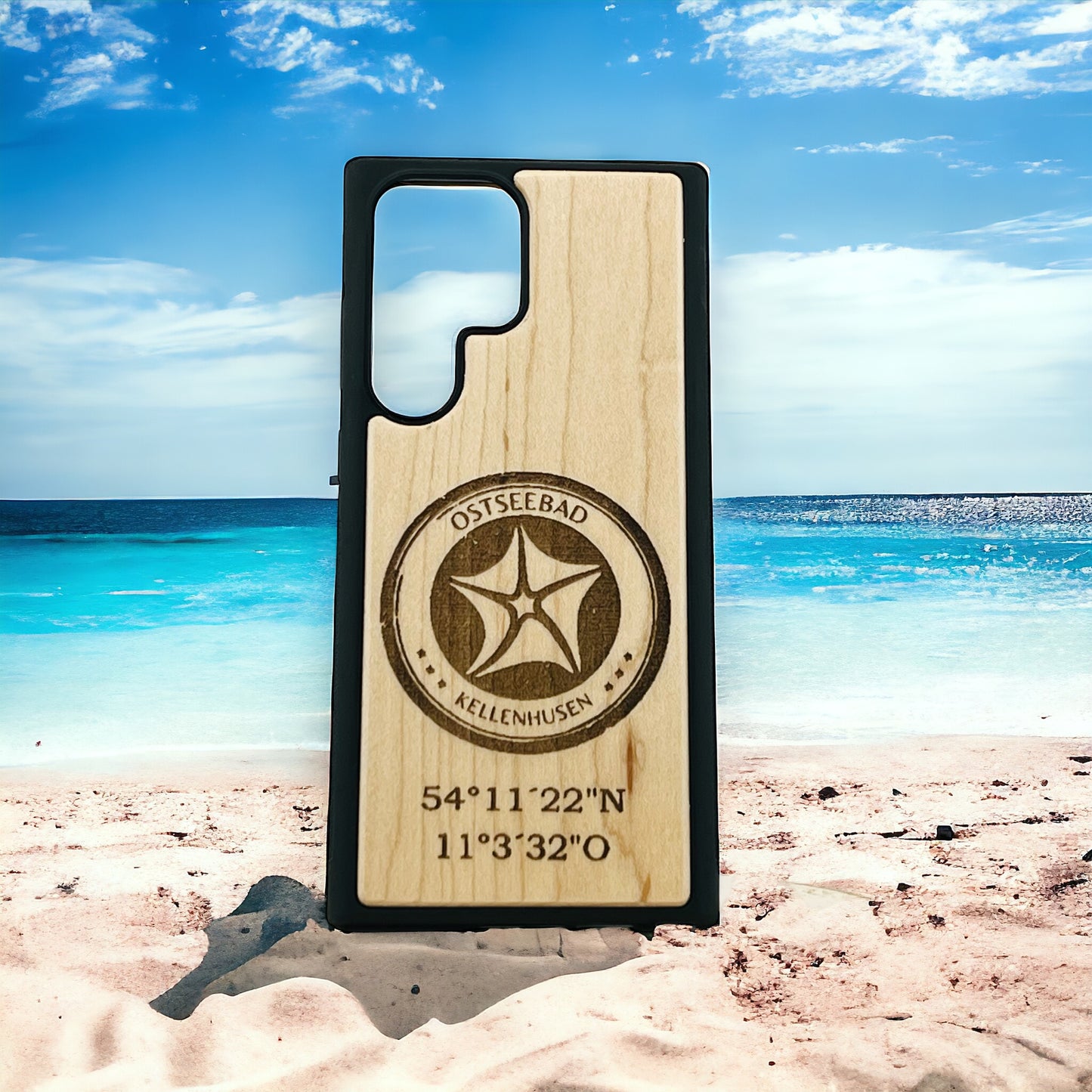 Kellenhusen Handyhülle aus Holz für Apple iPhone, Samsung Galaxy und Google Pixel