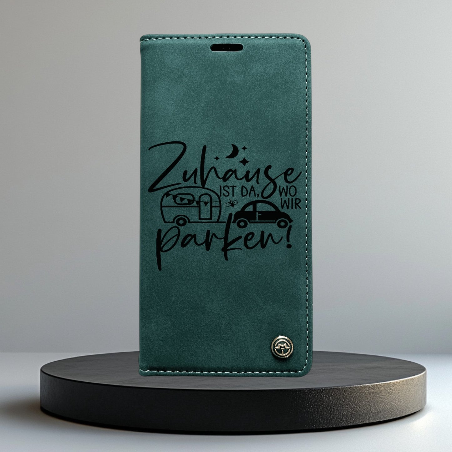 Handyhülle Redmi Note 14 Note 14 Pro Note 14 Pro Plus Flipcase grün individuell graviert