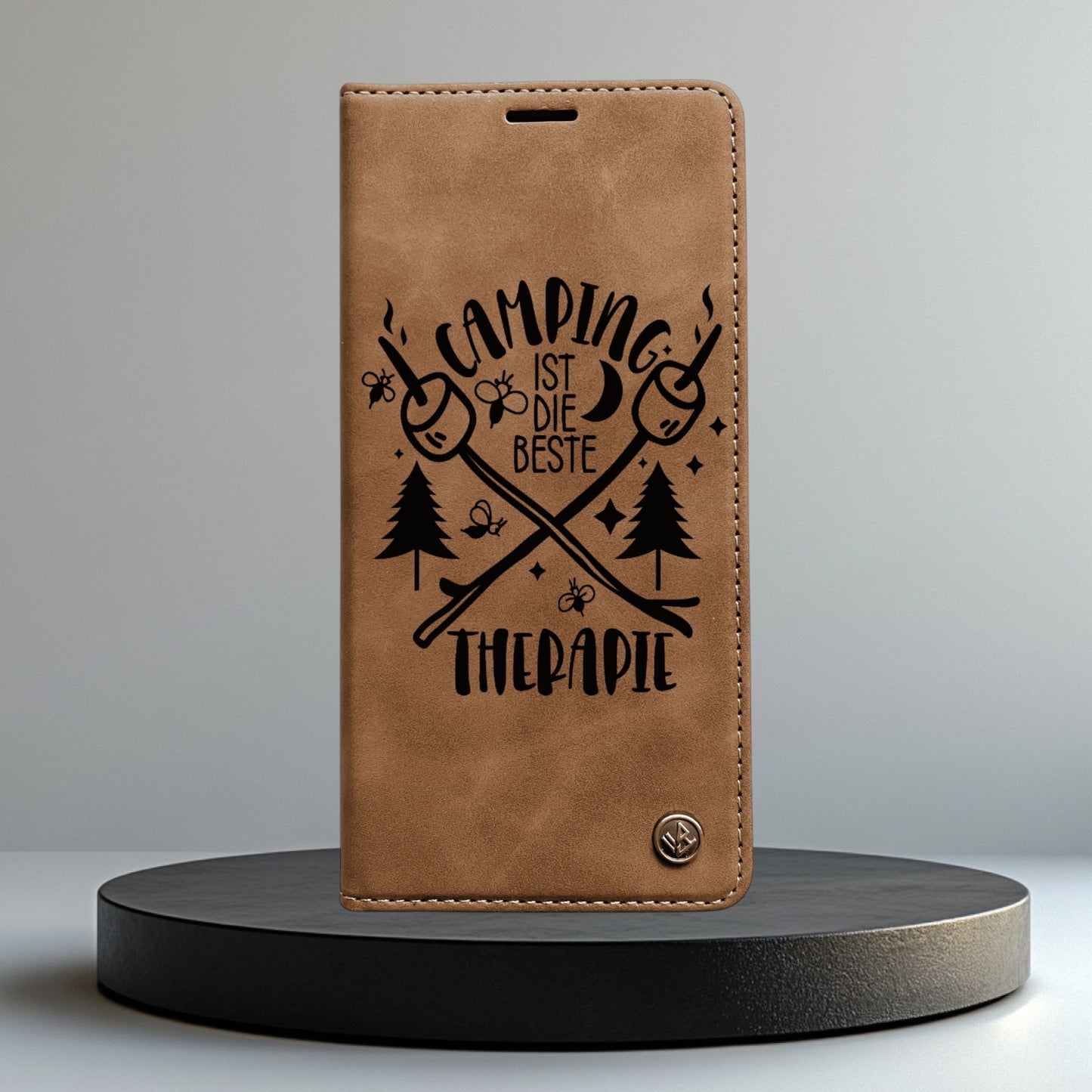 Handyhülle Samsung Galaxy S22 S22 Plus S22 Ultra Flipcase braun individuell bedruckt