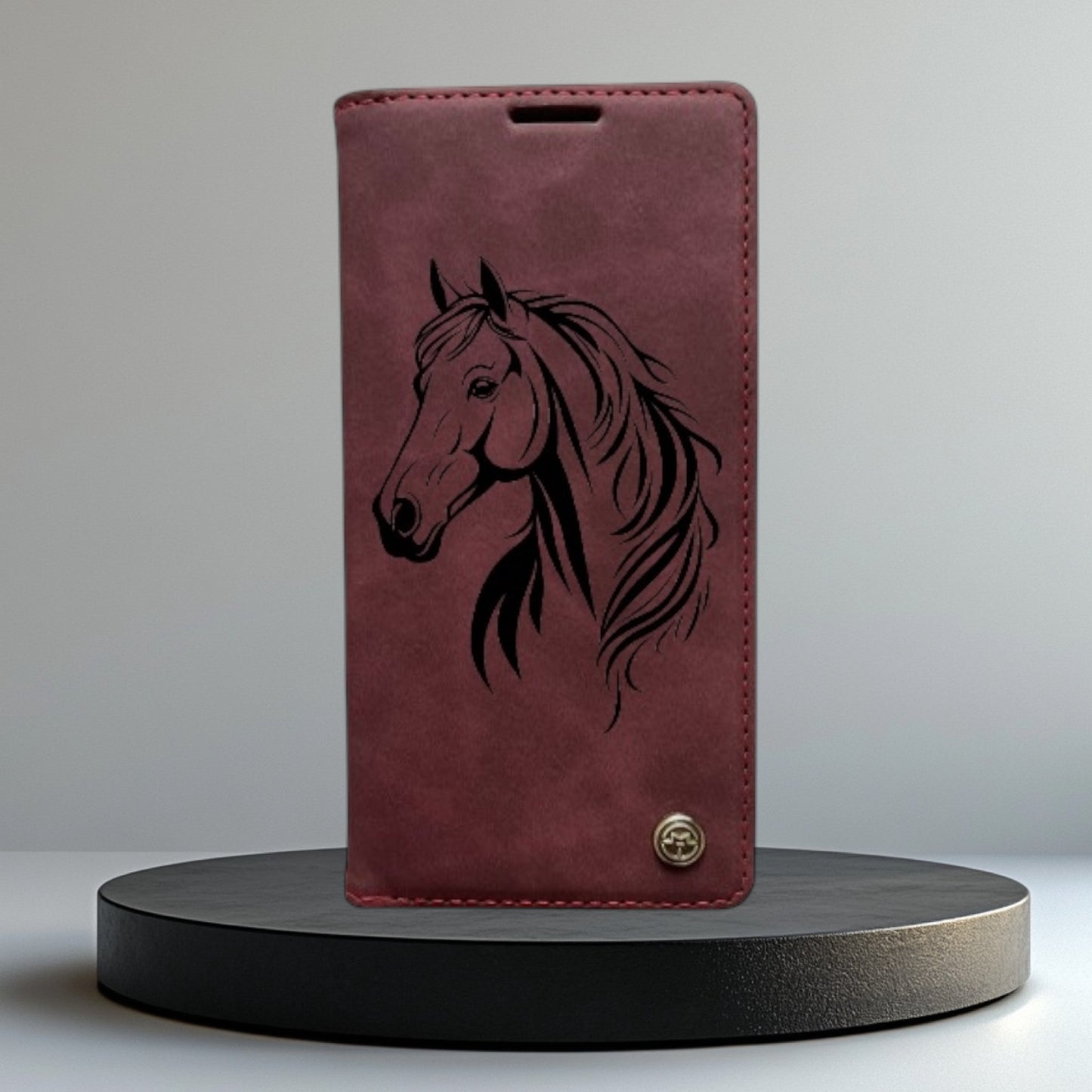 Handyhülle Samsung Galaxy S23 S23 FE S23 Plus S23 Ultra Flipcase rot individuell bedruckt