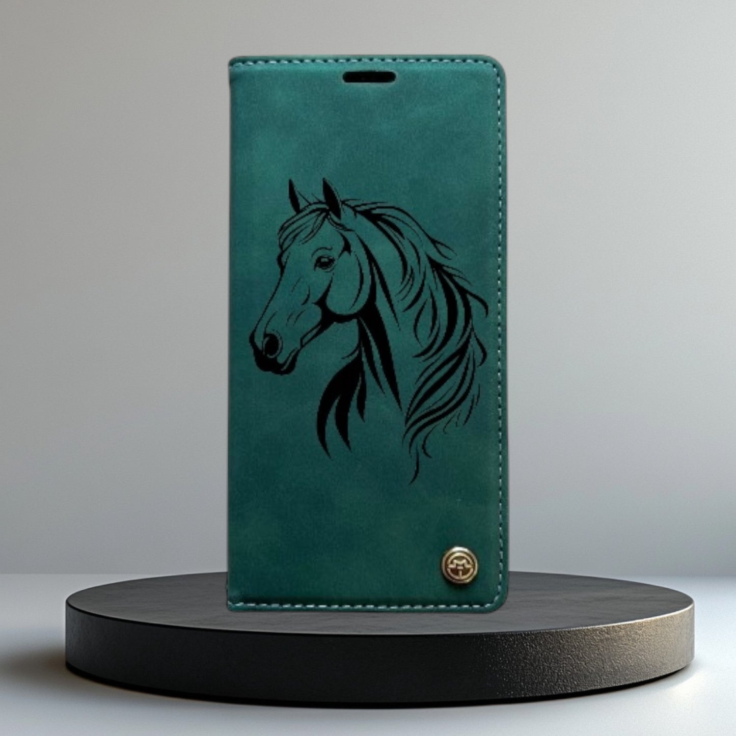 Handyhülle Samsung Galaxy A34 A36 A51 A52 Flipcase grün individuell bedruckt